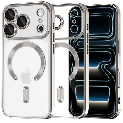 Étui MagSafe pour Apple iPhone 17 Pro, Tech-Protect, Magflex, Argenté