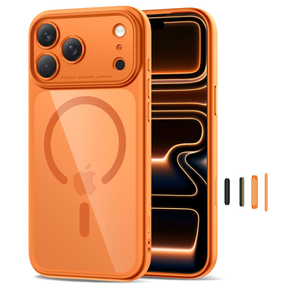MagSafe Case for Apple iPhone 17 Pro Max, Tech-Protect, MagPeak, Orange