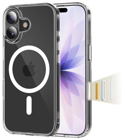 Coque MagSafe pour Apple iPhone 17, Tech-Protect, Flexair Hybrid CC, Transparente
