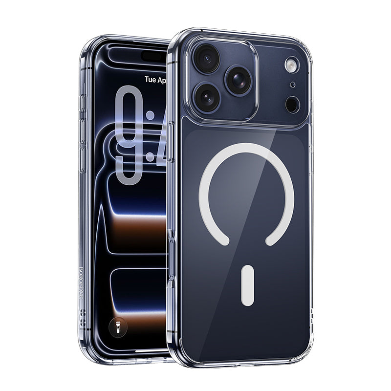 Coque MagSafe pour Apple iPhone 17 Pro Max, Borofone, BI5 Ice Shield, Transparente