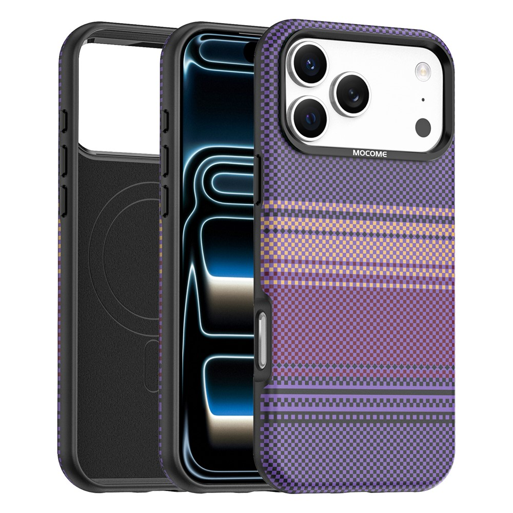 Coque MagSafe pour Apple iPhone 17 Pro Max, OEM, Gradient Rainbow, Violet