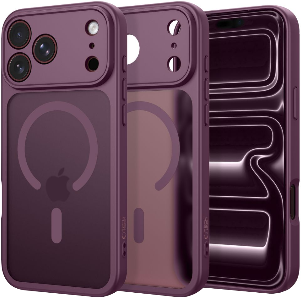 Coque MagSafe pour Apple iPhone 18 Pro Max / 17 Pro Max, Tech-Protect, BasicMag, Rouge Mat