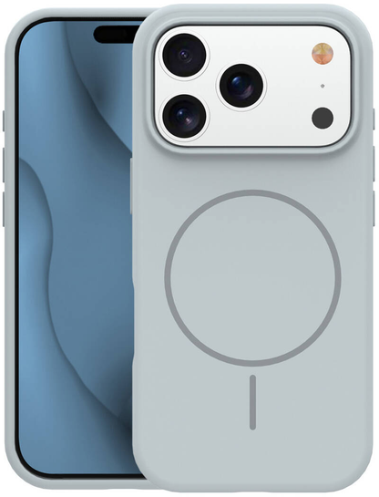 Coque MagSafe pour Apple iPhone 18 Pro Max / 17 Pro Max, OEM, Silicone Fin, Gris