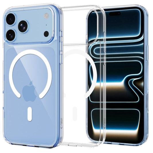Coque MagSafe pour Apple iPhone 18 Pro Max / 17 Pro Max, Tech-Protect, Flexair Hybrid, Transparente