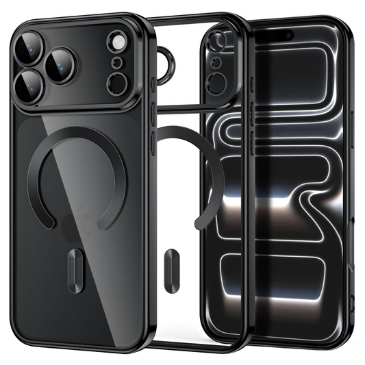 Coque MagSafe pour Apple iPhone 18 Pro Max / 17 Pro Max, Tech-Protect, Magflex, Noir Satiné