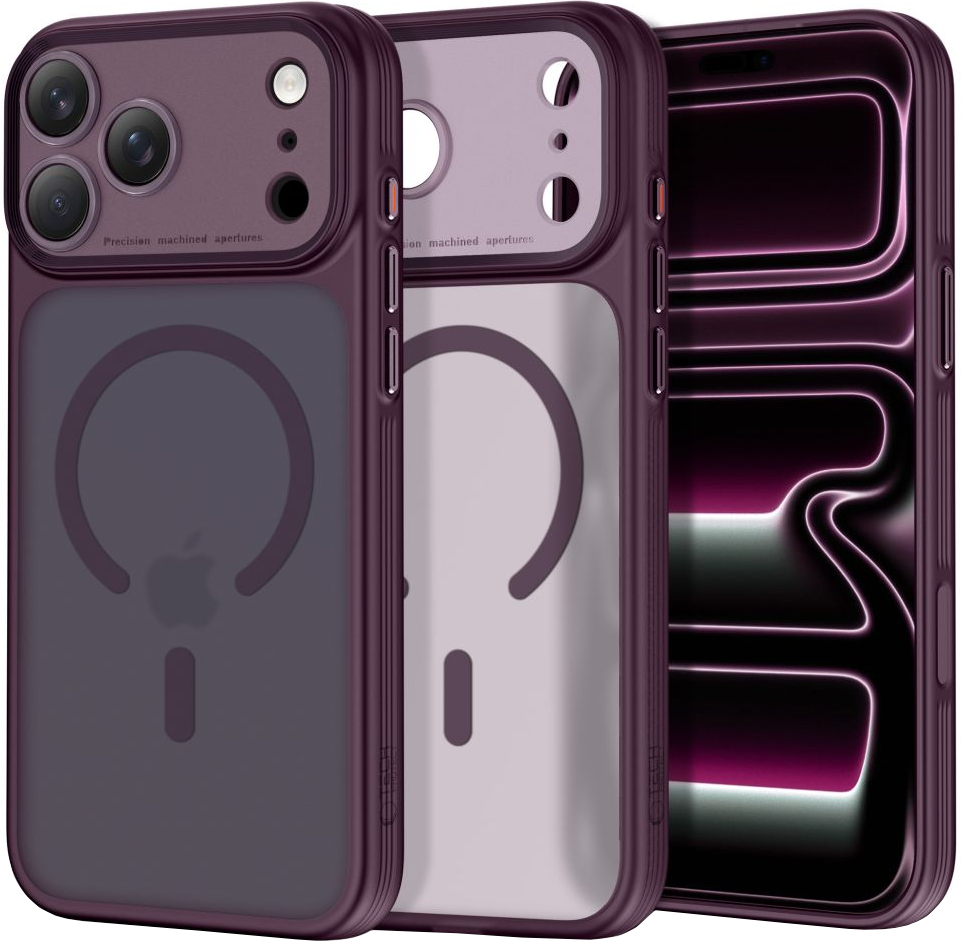 Coque MagSafe pour Apple iPhone 18 Pro Max / 17 Pro Max, Tech-Protect, MagPrime CC, Rouge Mat