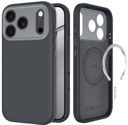 MagSafe-Hülle für Apple iPhone 18 Pro Max / 17 Pro Max, Tech-Protect, Uniq CC, Grau