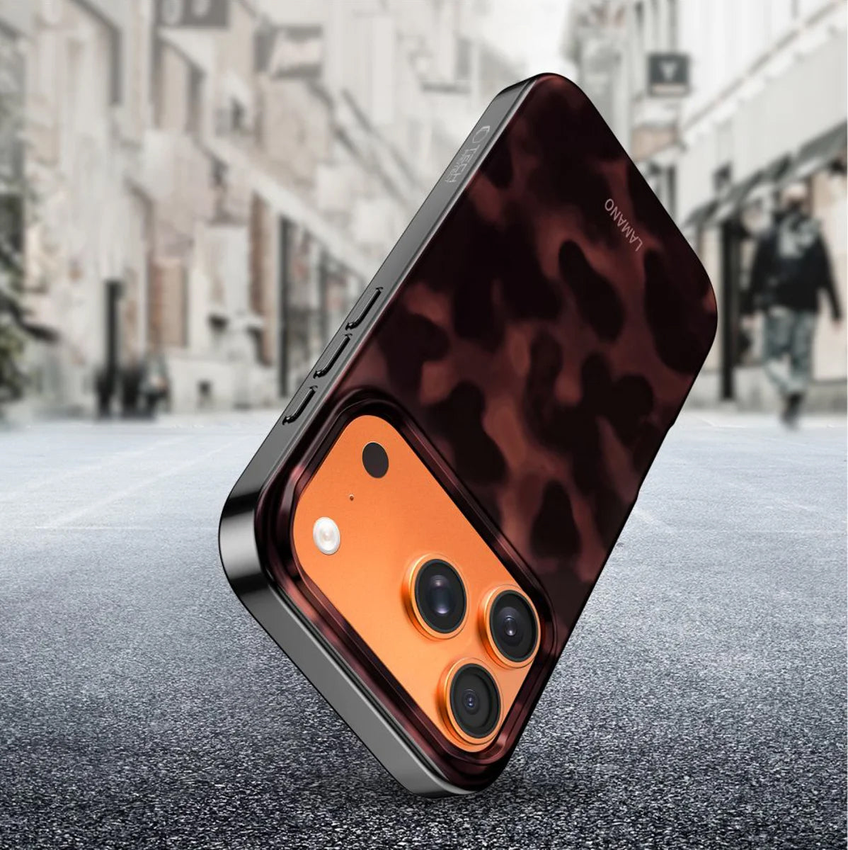 Coque MagSafe pour Apple iPhone 17 Pro, Tech-Protect, Lamano Panther, Noire