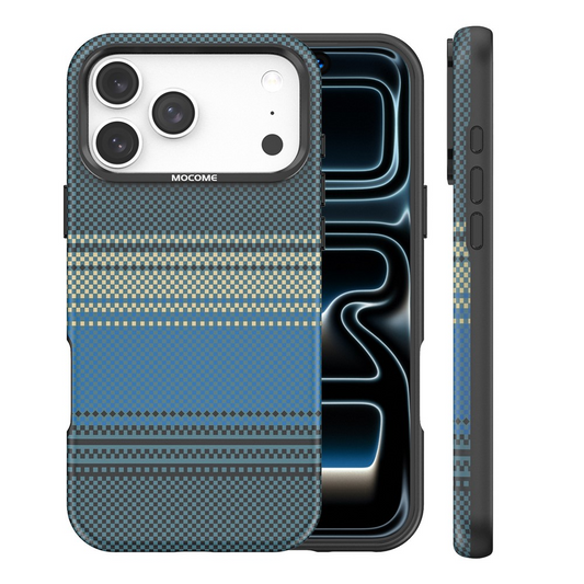 Coque MagSafe pour Apple iPhone 17 Pro Max, OEM, Gradient Rainbow, Bleu marine