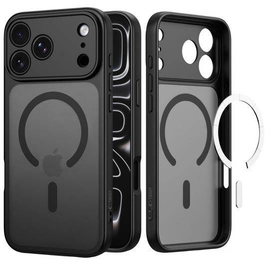 Coque MagSafe pour Apple iPhone 18 Pro / 17 Pro, Tech-Protect, BasicMag, Noir Mat