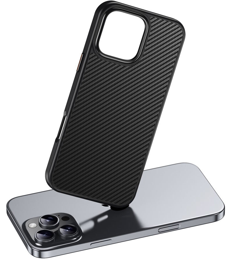 Coque MagSafe pour Apple iPhone 16 Pro Max, OEM, Carbone, Noire