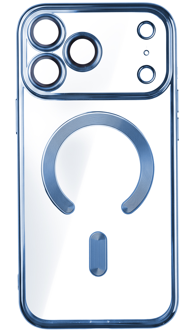 MagSafe-Hülle für Apple iPhone 18 Pro / 17 Pro, OEM, Color Chrome Mag, Blau