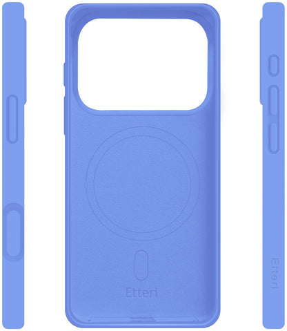 Coque MagSafe pour Apple iPhone 18 Pro Max / 17 Pro Max, Etteri, Silicone Mag, Bleue