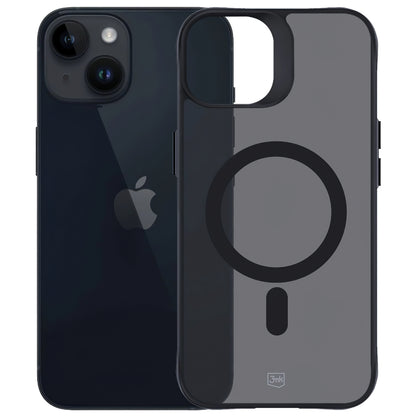 MagSafe-Hülle für Apple iPhone 14 / 13, 3MK, Smoke MagCase, Schwarz