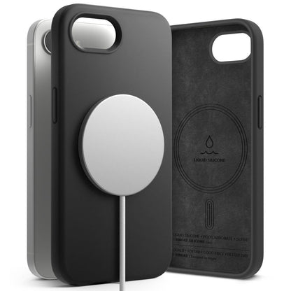 MagSafe Case for Apple iPhone 16e, Ringke, Magnetic Silicone, Black
