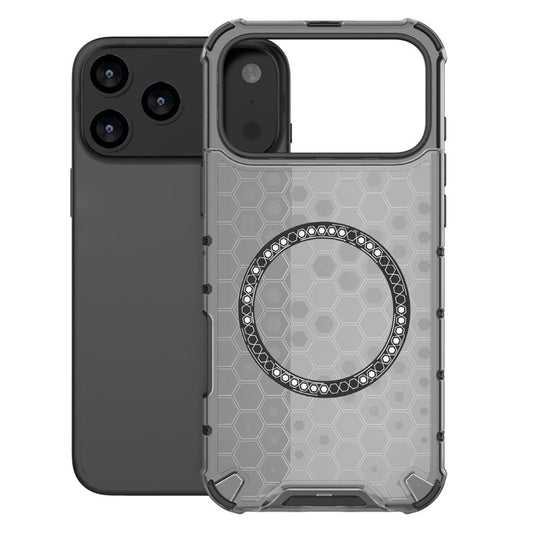 MagSafe Hülle für Apple iPhone 17 Pro Max, Techsuit, HoneyComb Shield, Schwarz