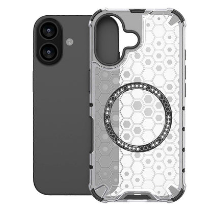 MagSafe Hülle für Apple iPhone 17, Techsuit, HoneyComb Shield, Weiß