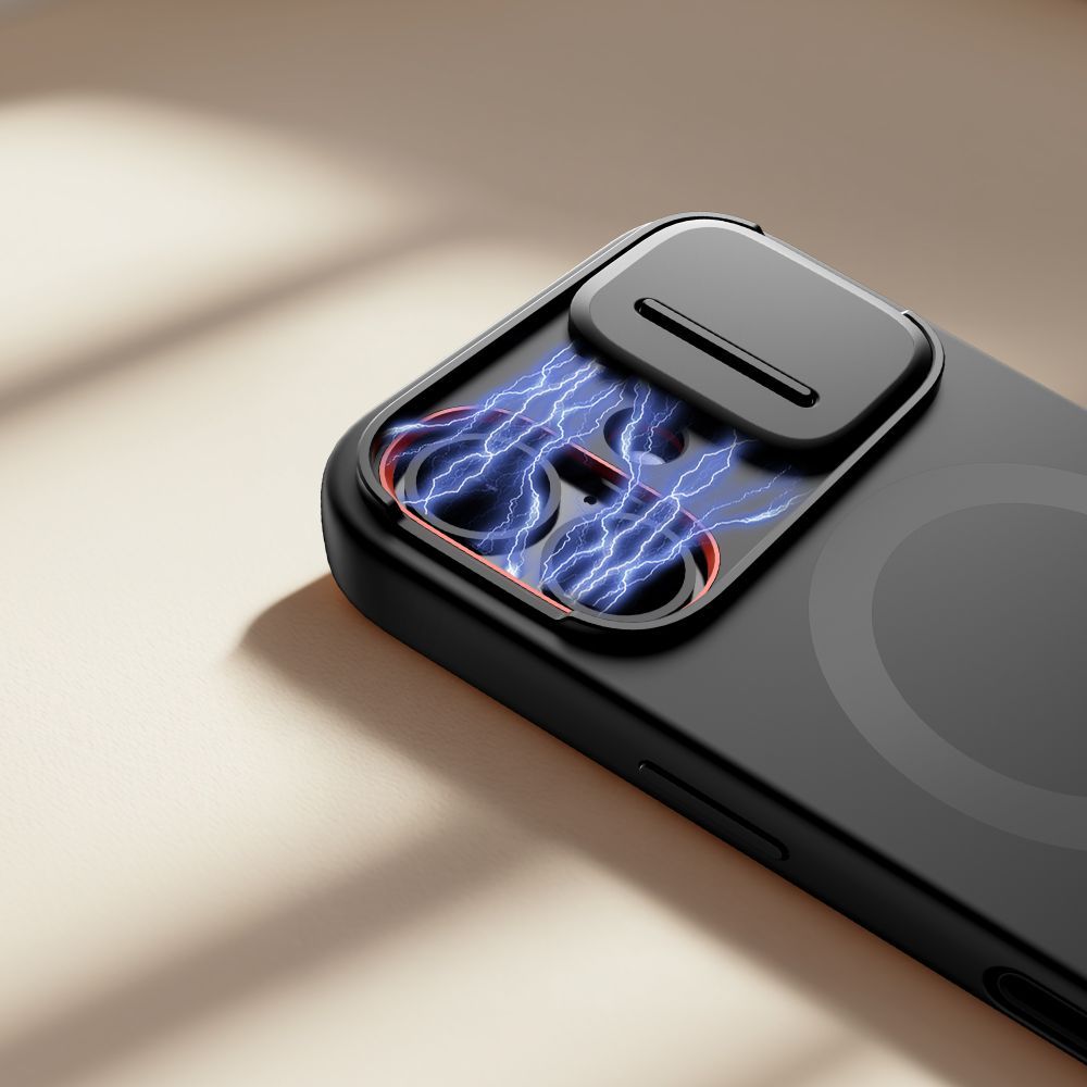 Étui MagSafe pour Apple iPhone 17, Tech-Protect, Kevlar Aura, Noir