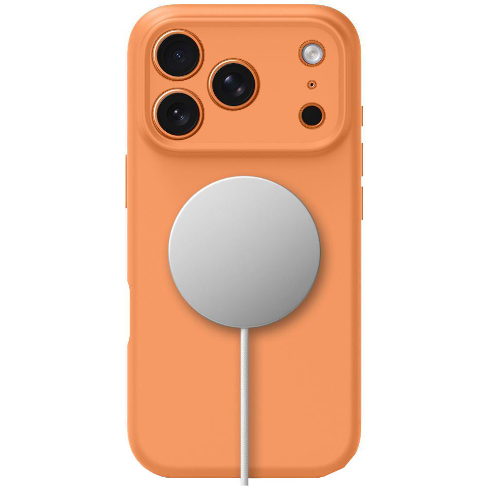 MagSafe Hülle für Apple iPhone 17 Pro Max, Tech-Protect, Silikon, Orange