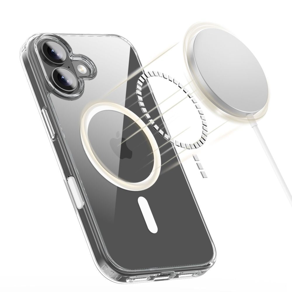 Coque MagSafe pour Apple iPhone 17, Tech-Protect, Flexair Hybrid CC, Transparente