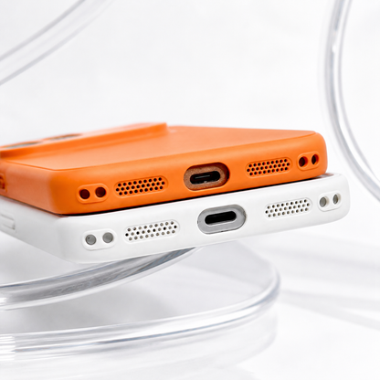 Coque MagSafe pour Apple iPhone 17 Pro Max, OEM, Verre Authentique, Orange