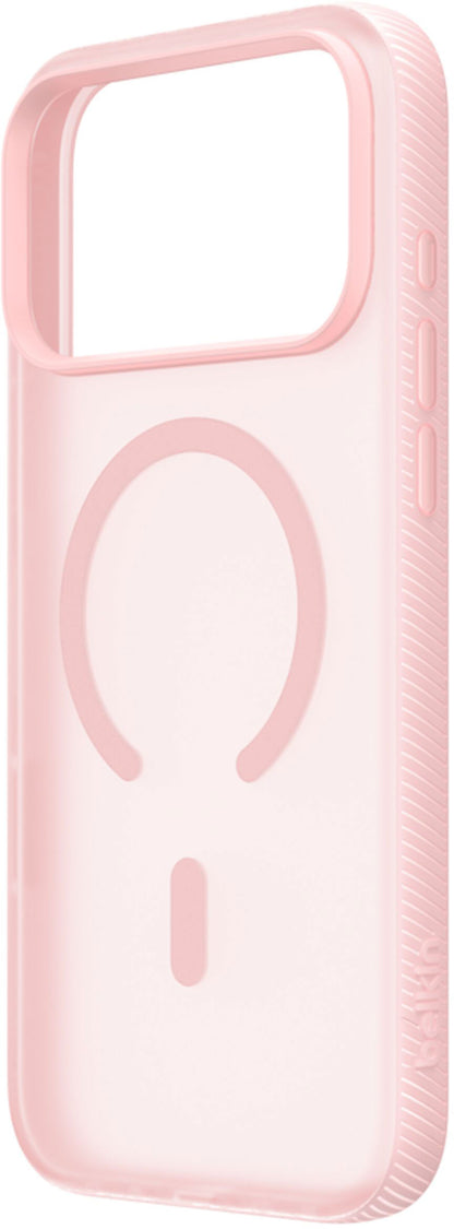 Coque MagSafe pour Apple iPhone 17 Pro, Belkin, SheerForce Grip, Rose MSA035hqPK