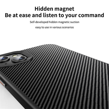 Coque MagSafe pour Apple iPhone 15, OEM, Carbone, Noire