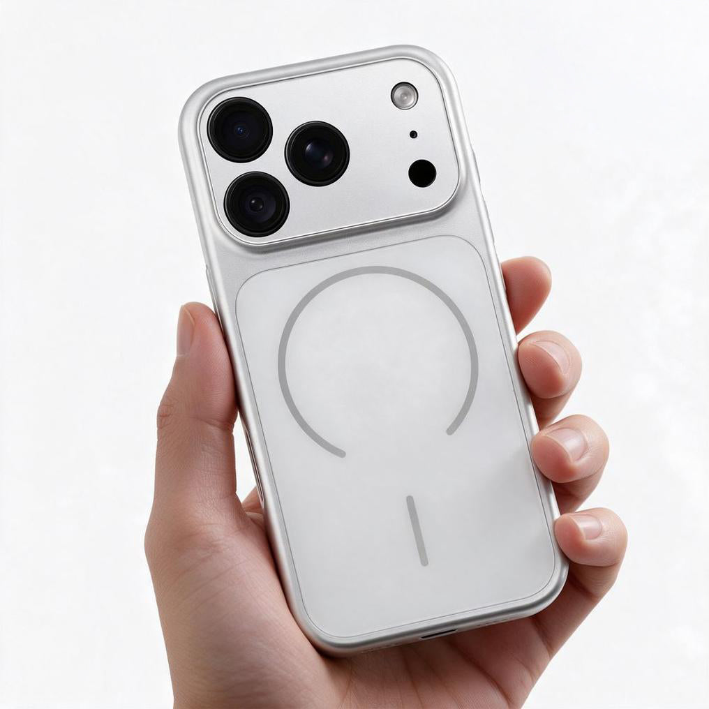 MagSafe-Hülle für Apple iPhone 18 Pro / 17 Pro, OEM, Make 18, Silberfarben