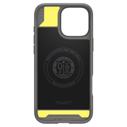 MagSafe Hülle für Apple iPhone 16 Pro Max, Spigen, Rugged Armor, Grau ACS07987 
