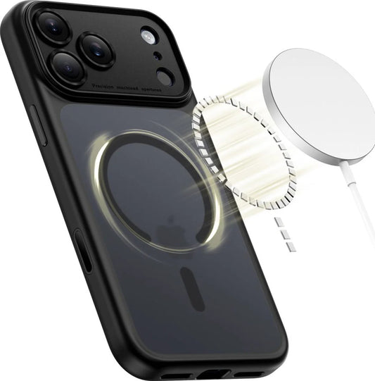 MagSafe Hülle für Apple iPhone 17 Pro Max, Tech-Protect, MagPeak, Mattschwarz