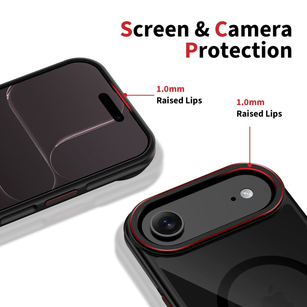 MagSafe Hülle für Apple iPhone 17 Air, Tech-Protect, Maghybrid, Schwarz