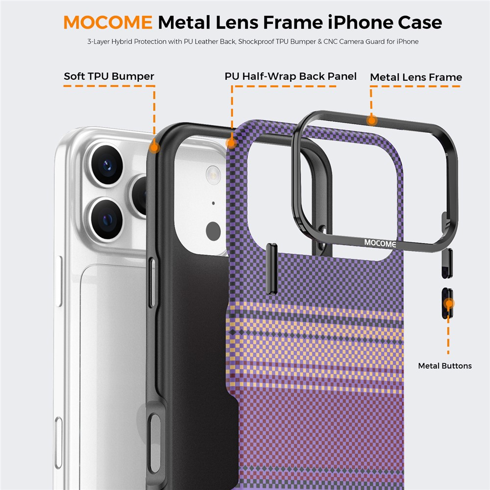 Coque MagSafe pour Apple iPhone 17 Pro Max, OEM, Gradient Rainbow, Violet