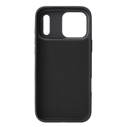 Coque MagSafe pour Apple iPhone 17 Pro Max, OEM, Anneau Métallique en Carbone, Noire