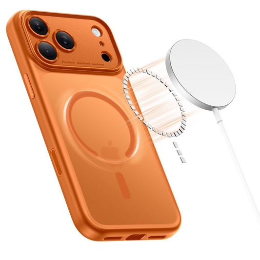 MagSafe Hülle für Apple iPhone 17 Pro Max, Tech-Protect, MagPeak, Mattes Orange