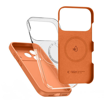 MagSafe Hülle für Apple iPhone 17 Pro Max, Tech-Protect, Silikon, Orange