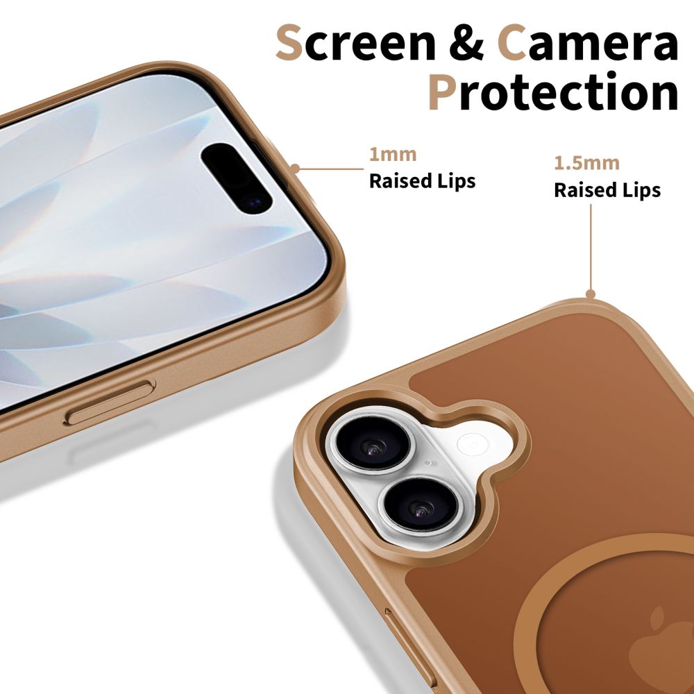 Étui MagSafe pour Apple iPhone 17, Tech-Protect, BasicMag, Marron