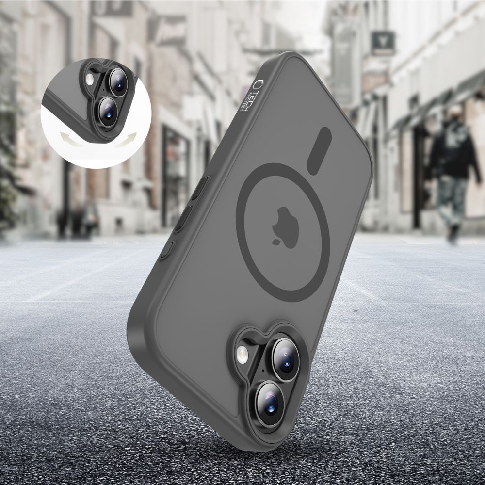 MagSafe-Hülle für Apple iPhone 17, Tech-Protect, Magmat, Mattgrau