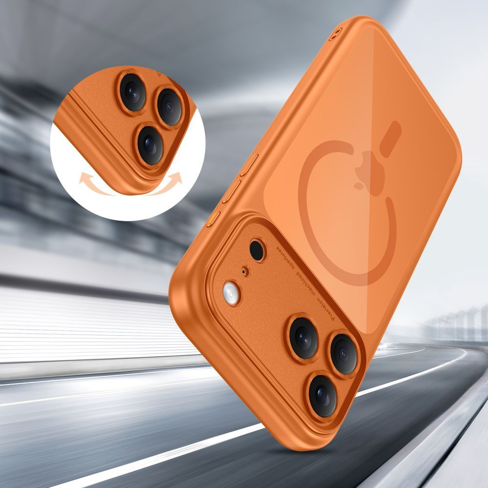 Étui MagSafe pour Apple iPhone 17 Pro, Tech-Protect, MagPeak, Orange