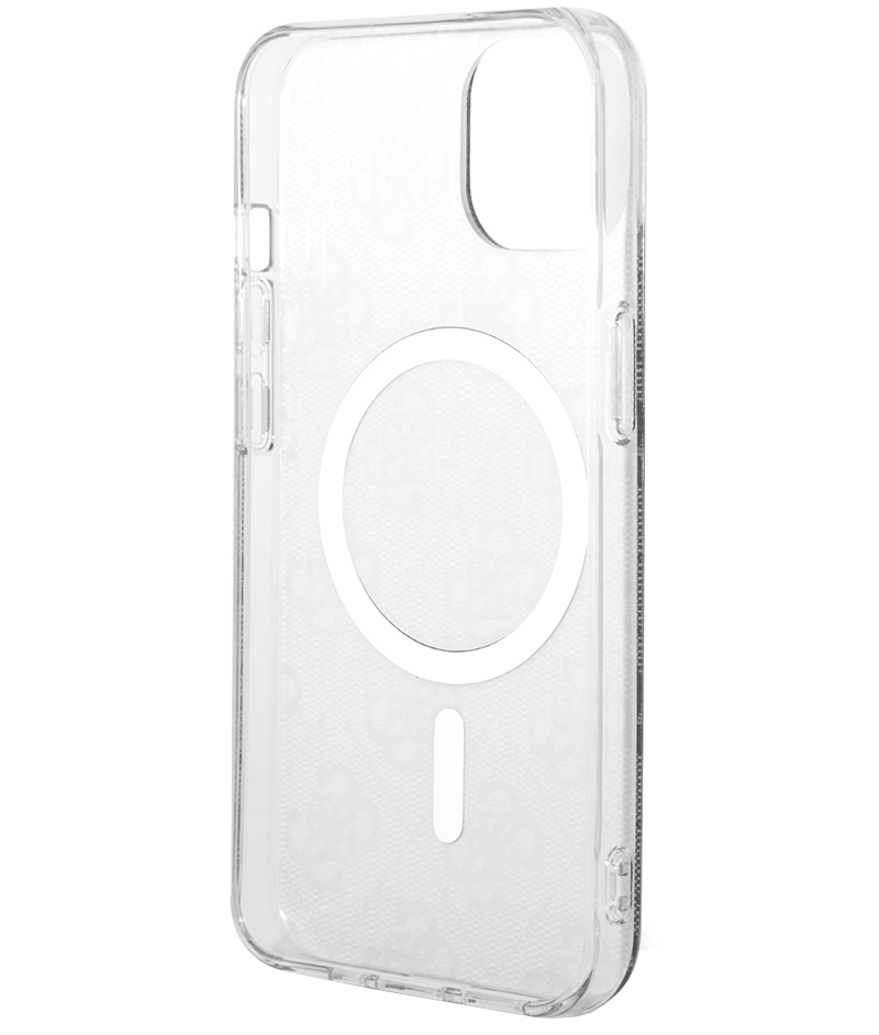 Étui MagSafe pour Apple iPhone 15, Guess, 4G IML, Noir GUHMP15SH4STK