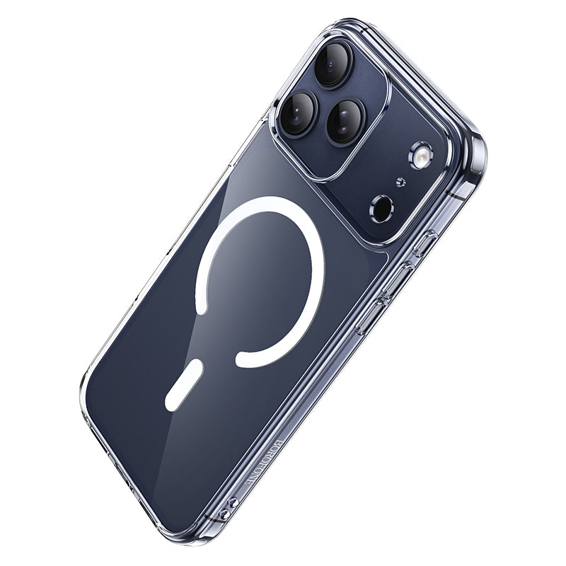 Coque MagSafe pour Apple iPhone 17 Pro, Borofone, BI5 Ice Shield, Transparente