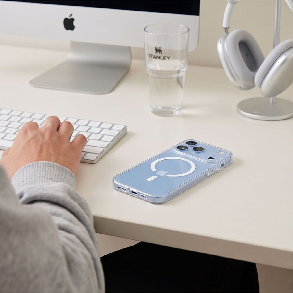 Coque MagSafe pour Apple iPhone 18 Pro / 17 Pro, Tech-Protect, Flexair, Transparente
