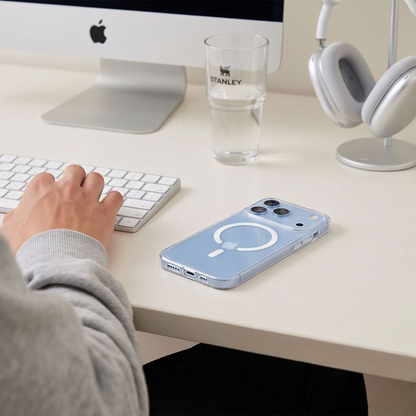 Coque MagSafe pour Apple iPhone 18 Pro / 17 Pro, Tech-Protect, Flexair, Transparente