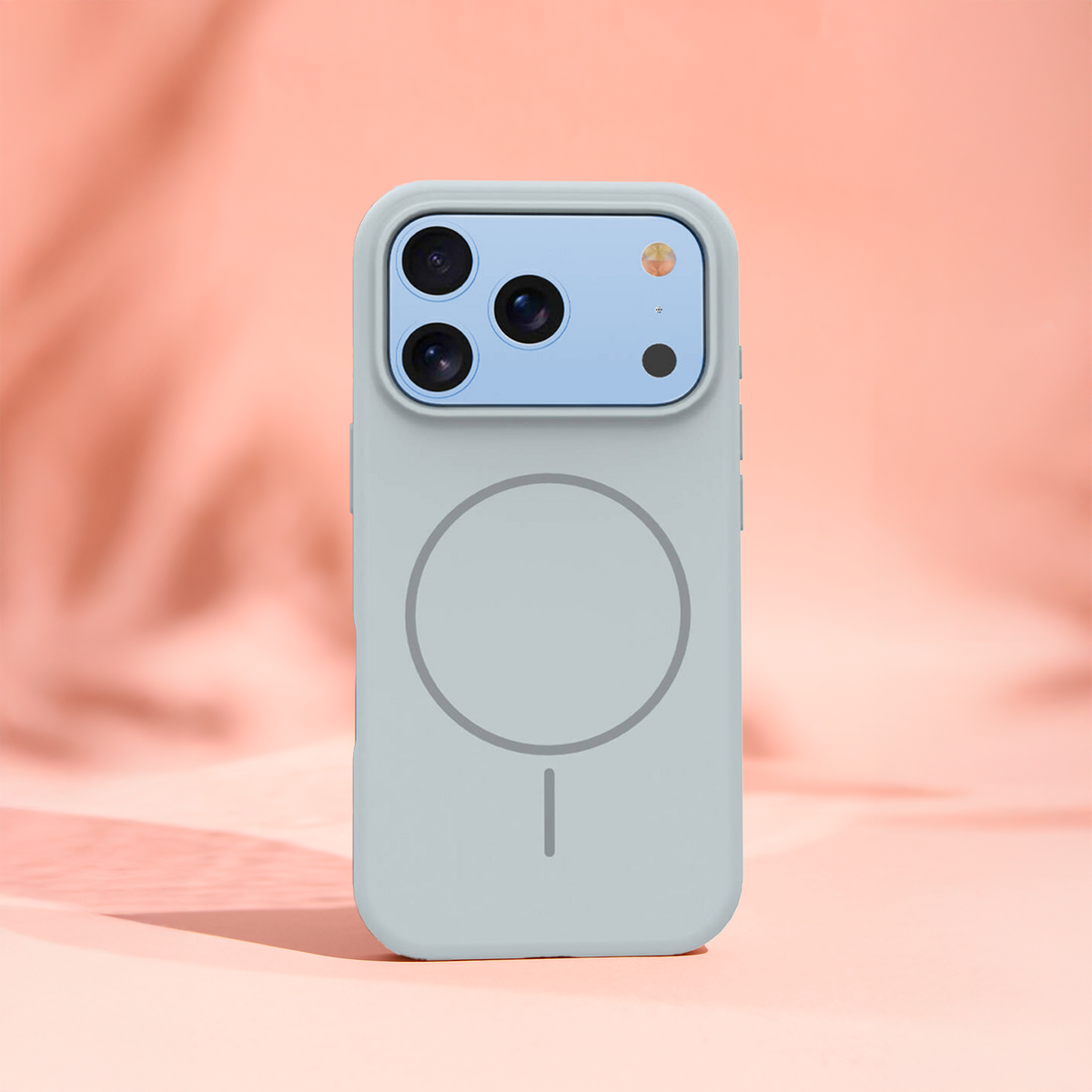 Coque MagSafe pour Apple iPhone 18 Pro Max / 17 Pro Max, OEM, Silicone Fin, Gris