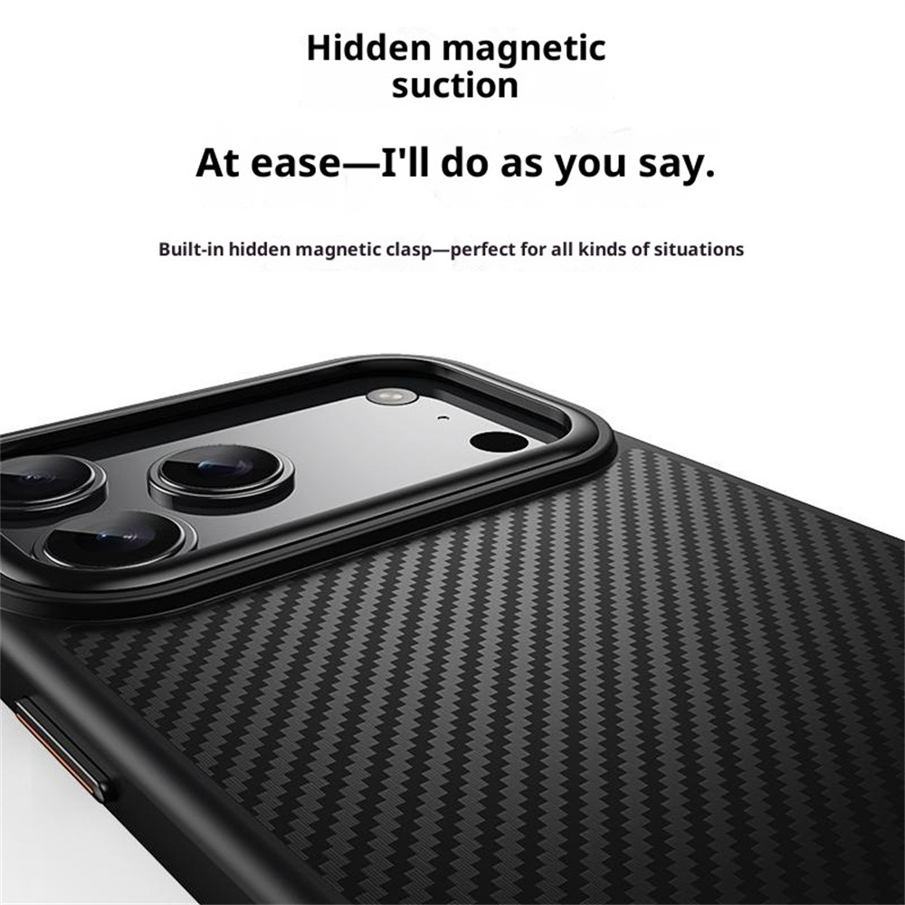 MagSafe-Hülle für Apple iPhone 18 Pro Max / 17 Pro Max, OEM, Carbon, Schwarz
