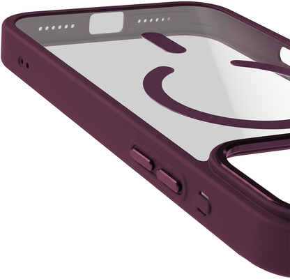 Coque MagSafe pour Apple iPhone 18 Pro / 17 Pro, OEM, Color Clear Mag, Bordeaux
