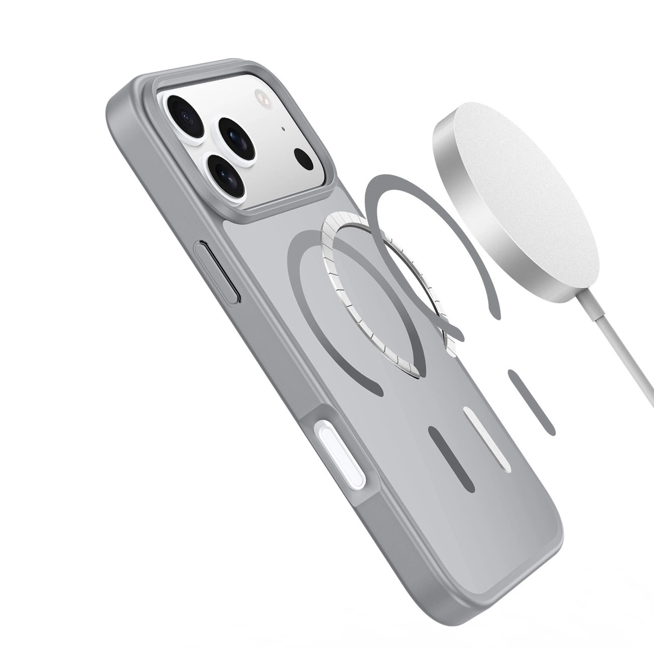 Étui MagSafe pour Apple iPhone 17 Pro Max, DUX DUCIS, Yind, Gris
