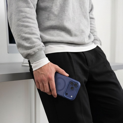 MagSafe-Hülle für Apple iPhone 18 Pro Max / 17 Pro Max, Tech-Protect, MagZero, Matt Marineblau