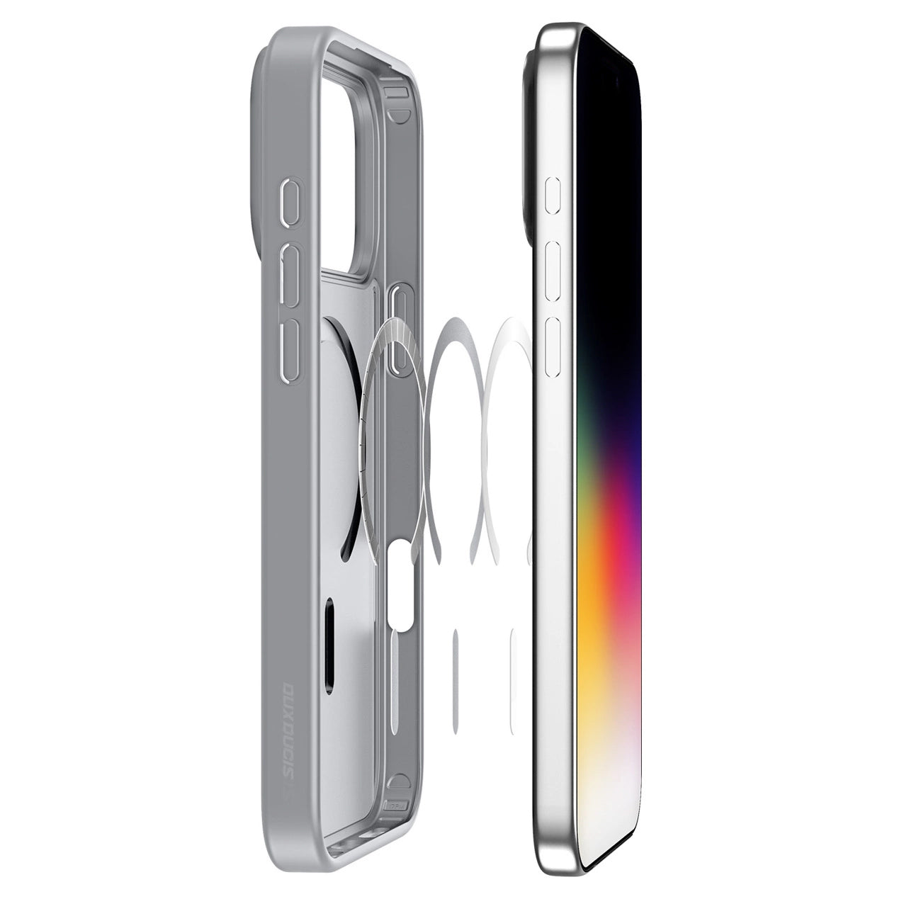 Étui MagSafe pour Apple iPhone 17 Pro Max, DUX DUCIS, Yind, Gris