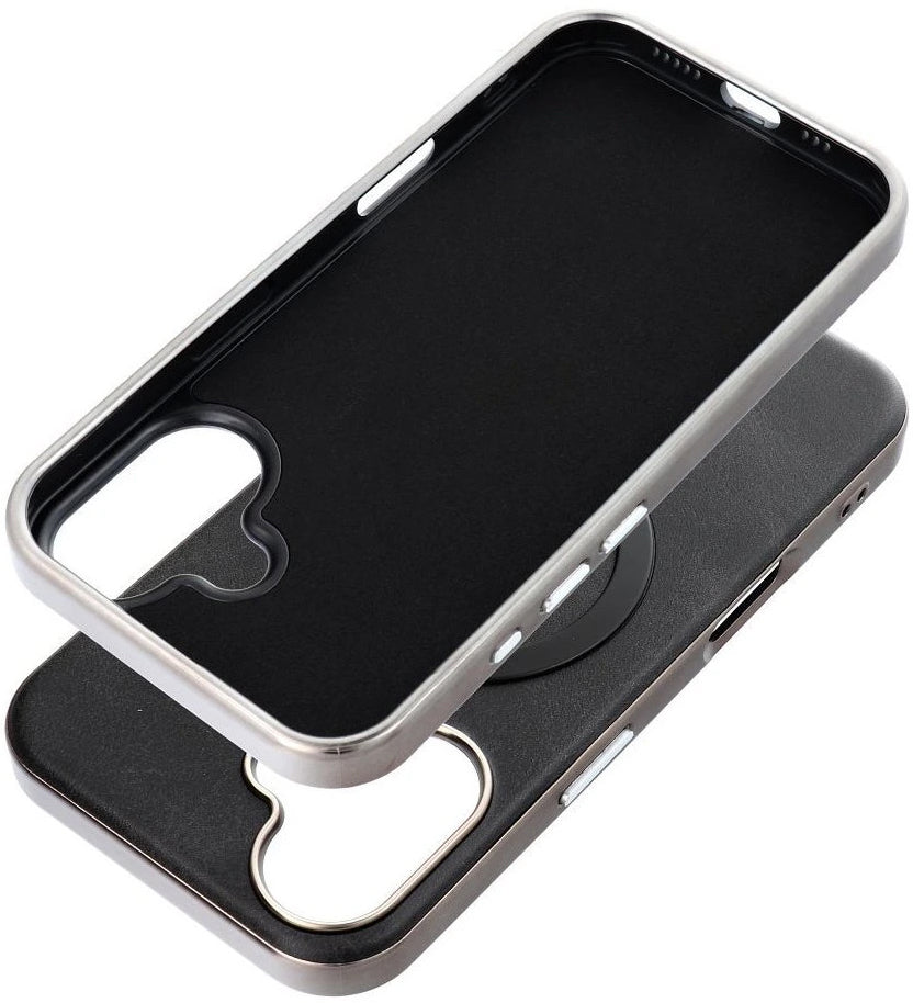 Coque MagSafe pour Apple iPhone 16 Pro, OEM, Gentleman Mag, Noire