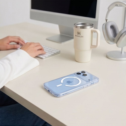 Coque MagSafe pour Apple iPhone 18 Pro / 17 Pro, Tech-Protect, Flexair Hybrid avec protecteur d'écran, Transparente